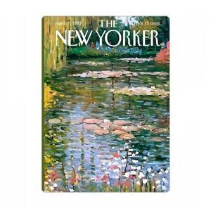 1923 New Yorker Magazine Water Lilies Magnet